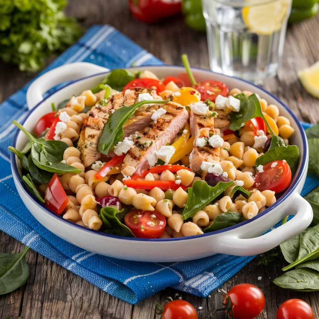 High Protein Pasta Salad