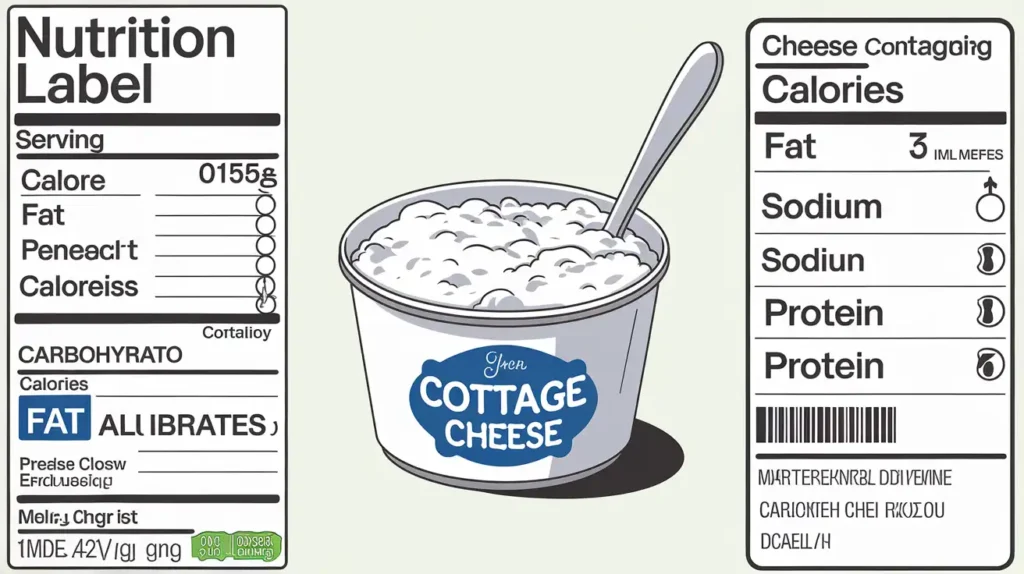 cottage cheese nutrition label