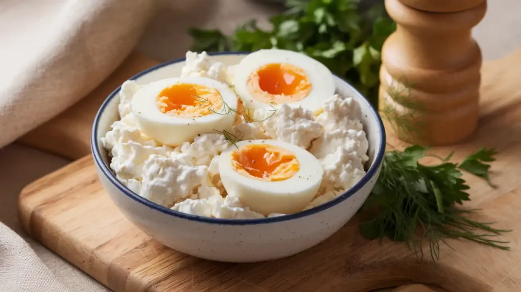 cottage cheese and eggs