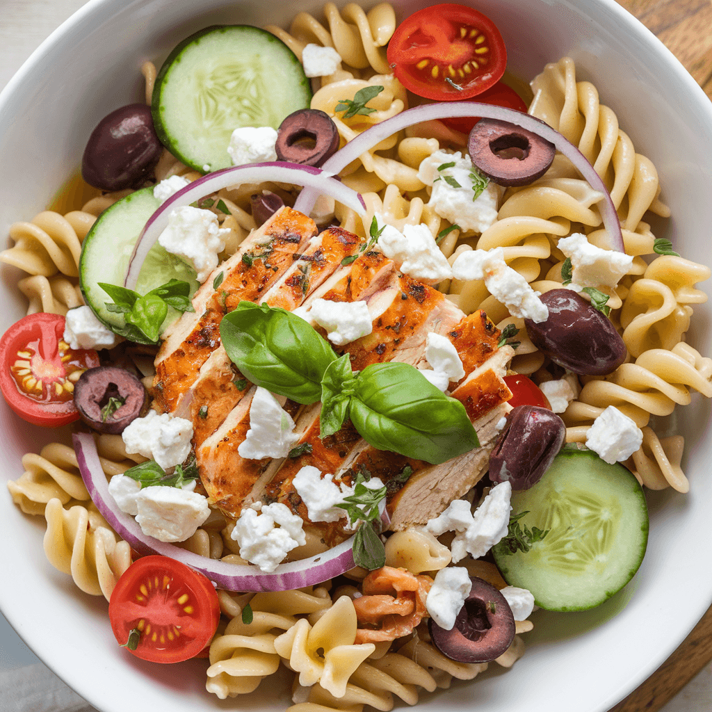 High-Protein Pasta Salad with Chicken