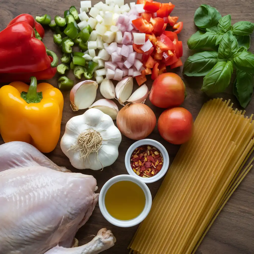 Spicy chicken pasta