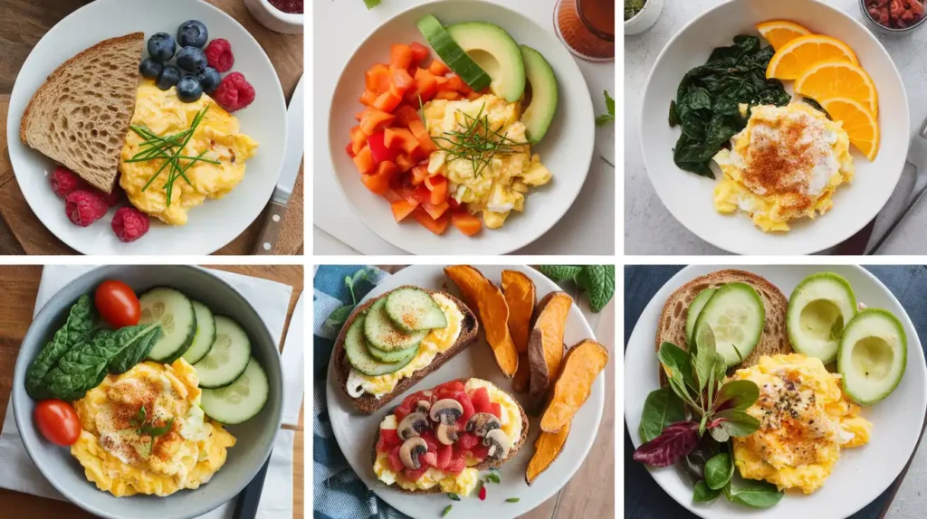 scrambled eggs with cottage cheese