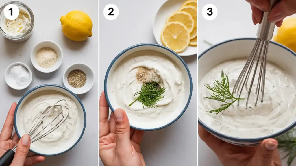 Healthy ranch dip