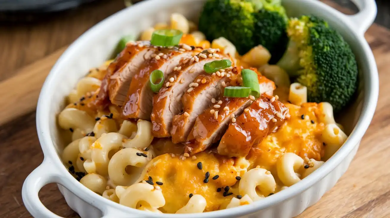 Honey Pepper Chicken Mac and Cheese