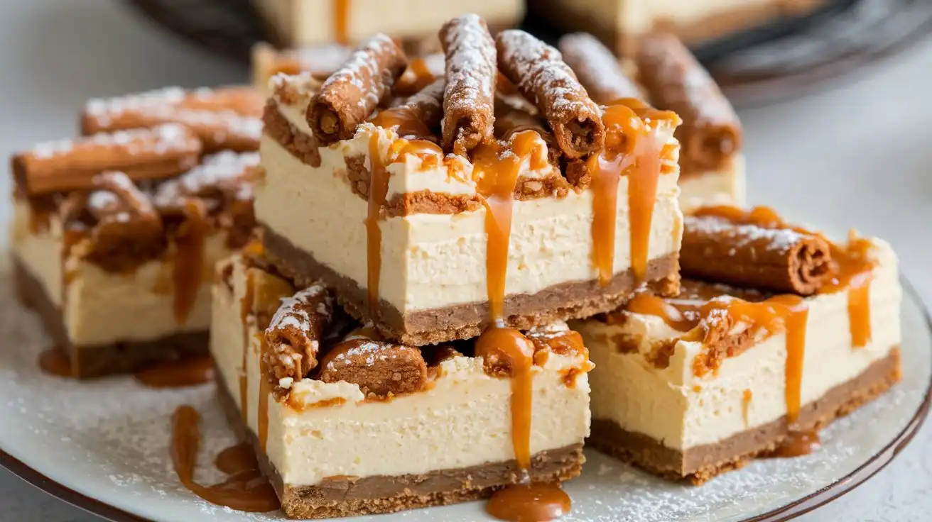 Cinnamon Churro Cheesecake Bars