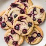 Blueberry Cheesecake Swirl Cookies