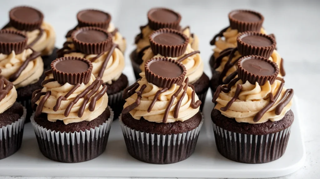 Chocolate Peanut Butter Cupcakes