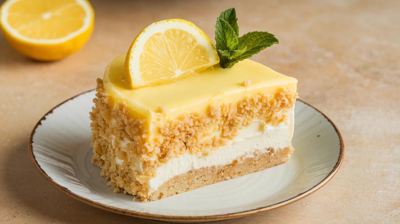 Lemon Cream Cheese Dump Cake Recipe