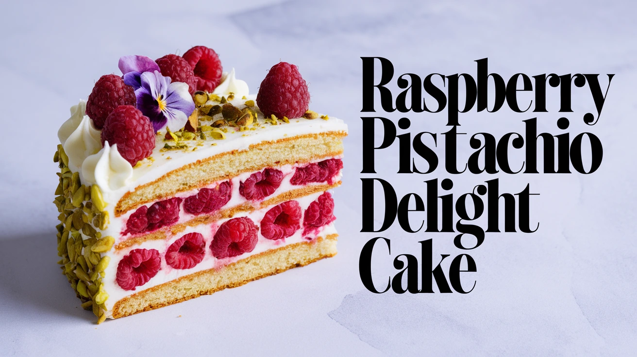 Best Raspberry Pistachio Delight Cake