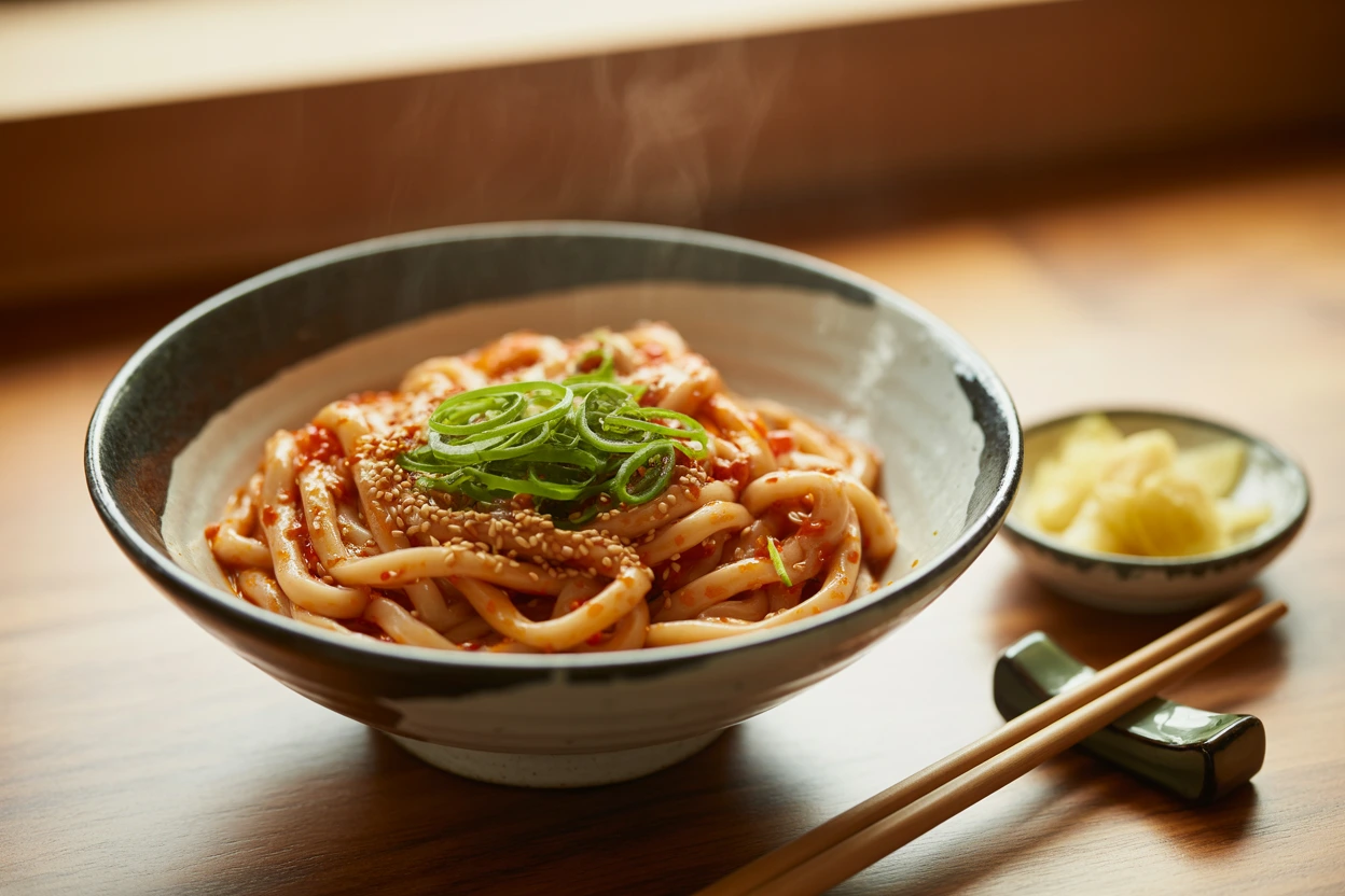 Chili Oil Udon Noodles