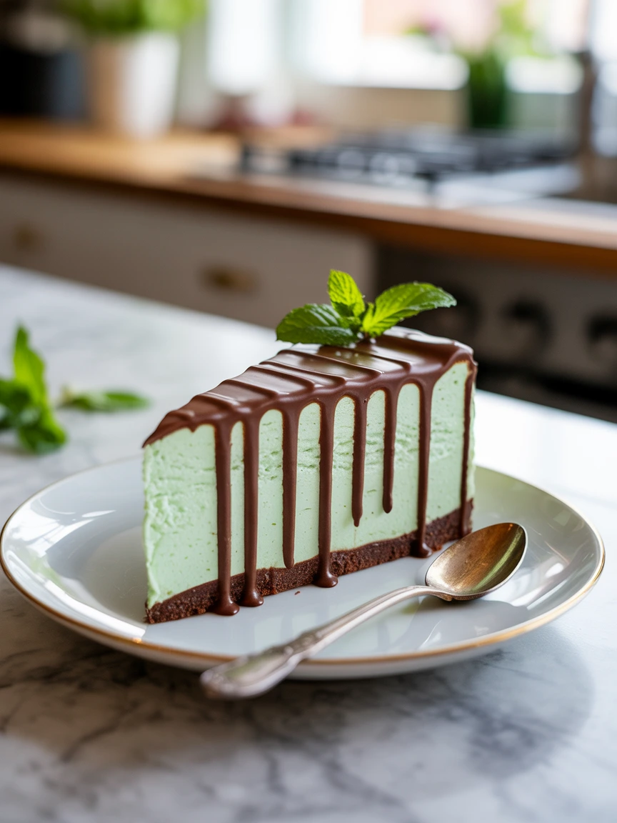 Mint Chocolate Cheesecake Cake