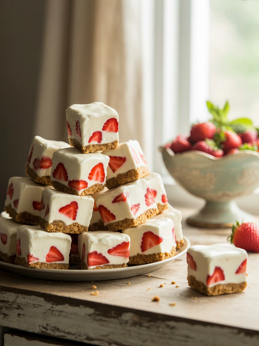 Strawberry Cheesecake Crunch Bites