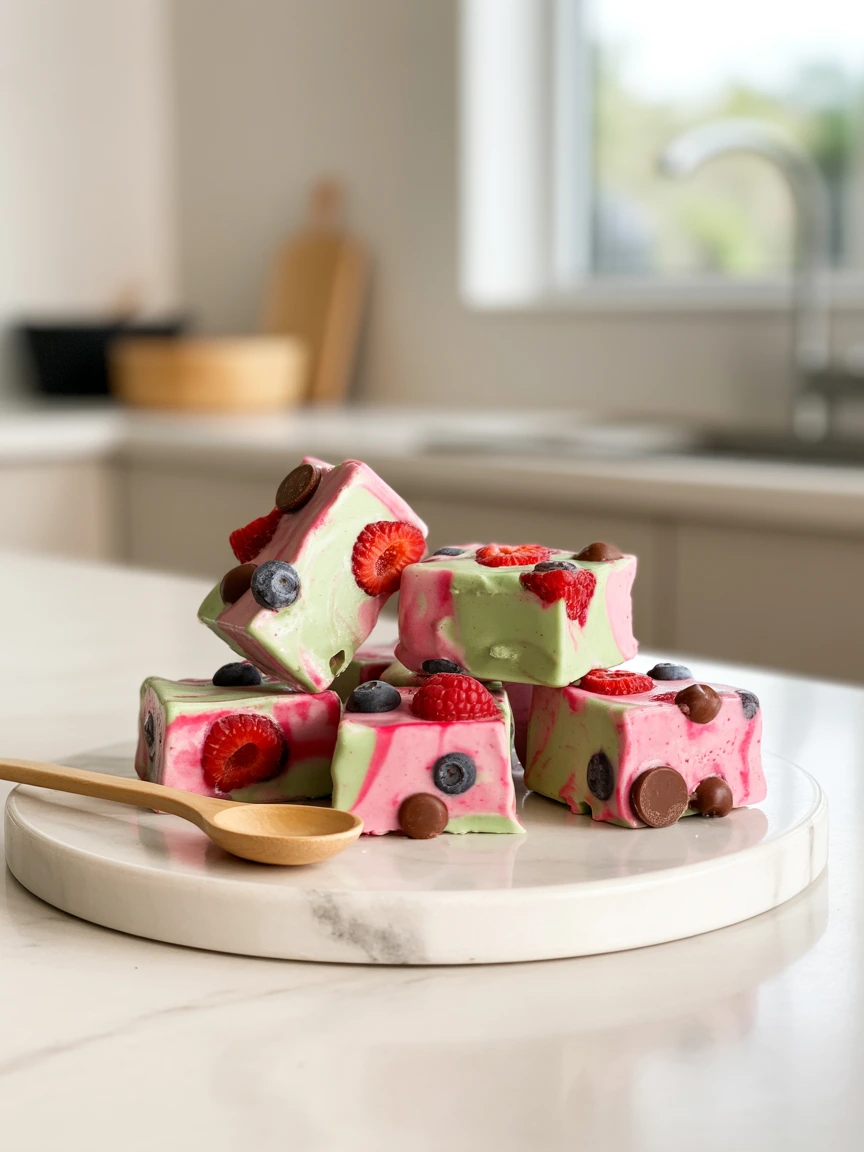 Frozen Yogurt Bark Bites