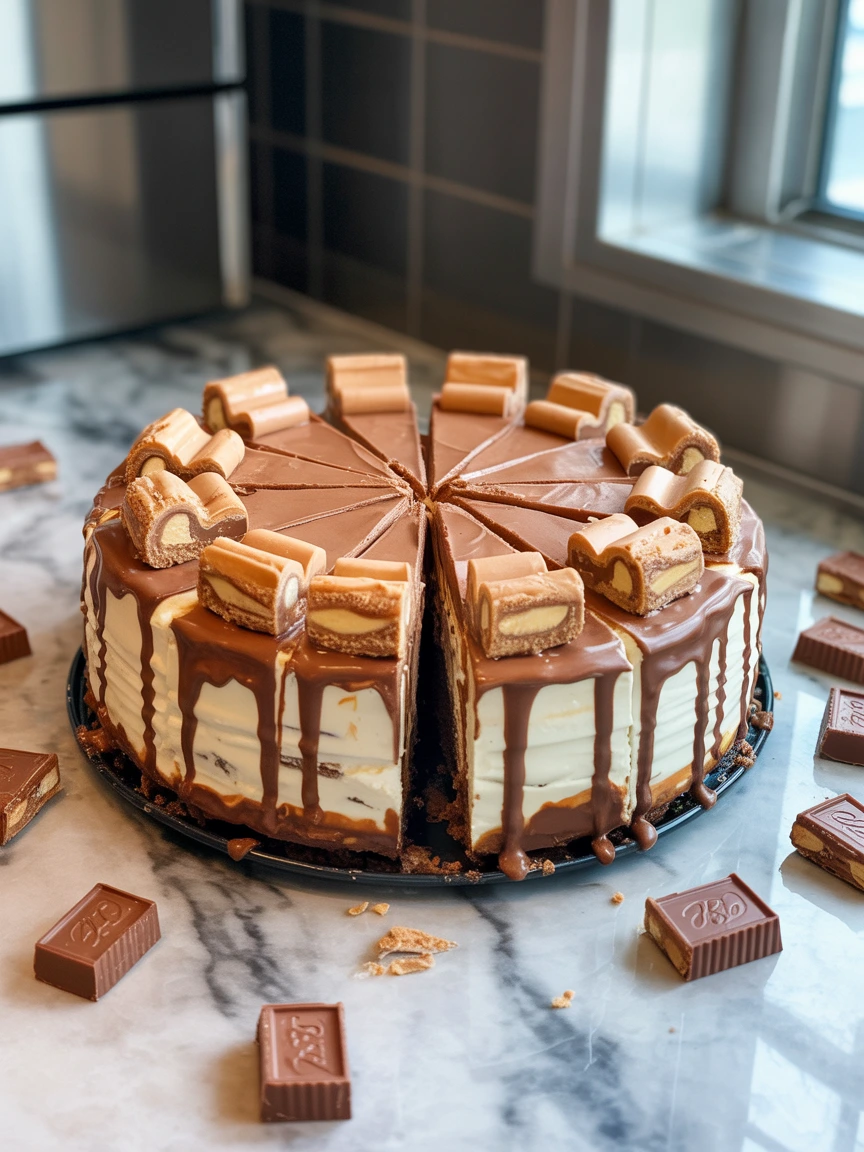 Reeses Butterfinger Cheesecake