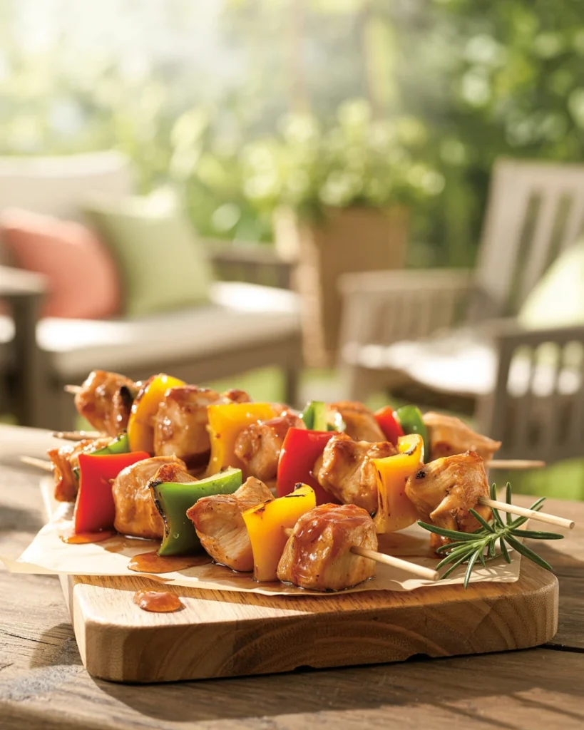 Yummy Honey Chicken Kabobs