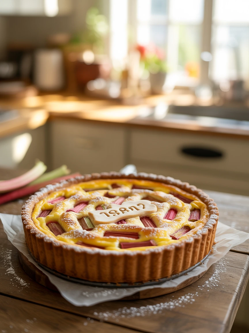 Rhubarb Custard Pie