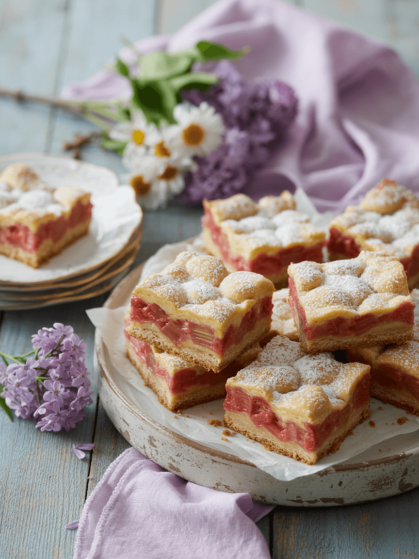 Rhubarb Bars