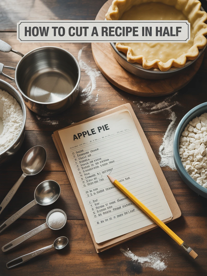How To Cut A Recipe In Half Poster